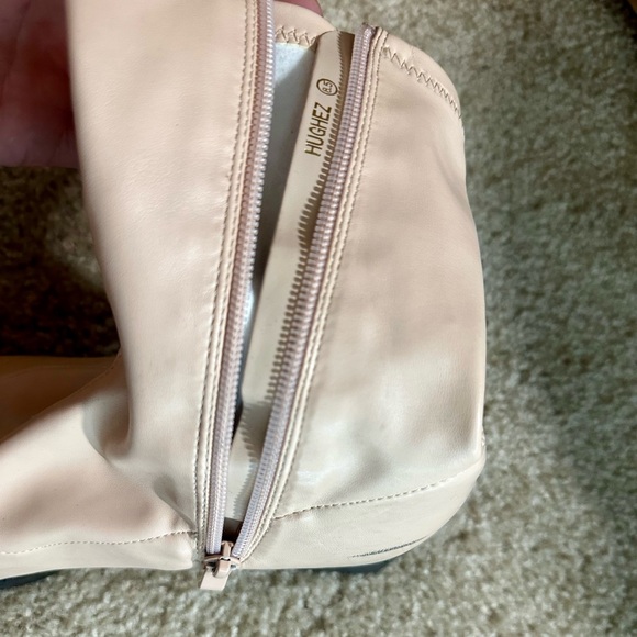 Lulus | Hughes Mid-Calf Platform Stretch Boot in Almond, size 8.5US - Picture 10 of 10